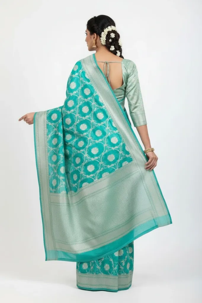Kota Silk Saree_001_Green Color_Photo 2.webp