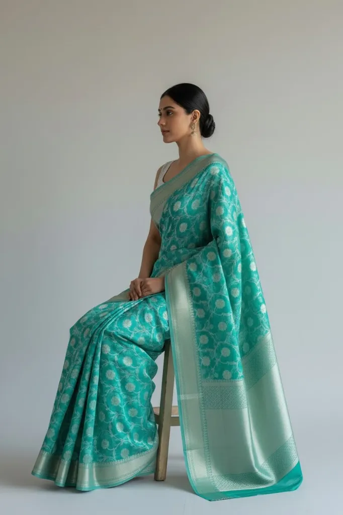 Kota Silk Saree_001_Green Color_Photo 4.webp